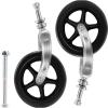 2 pcs 7 inch Wheelchair Replacement Front Wheel Castor, Wheelchairs Parts, Front Wheel with Front Fork, Fits Most Other Manual Wheelchairs & Power Chair Wheelchair view 1
