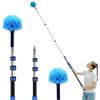 20 Foot Cobweb Duster with Extension Pole 2 PCS, Webster Cobweb Duster for High Ceilings/Corners, Spider Web Brush with Pole for Outdoor & Indoor Web Cleaning, Outdoor Cobweb Brush Kit by MAYKI view 1