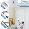 20 Foot Cobweb Duster with Extension Pole 2 PCS, Webster Cobweb Duster for High Ceilings/Corners, Spider Web Brush with Pole for Outdoor & Indoor Web Cleaning, Outdoor Cobweb Brush Kit by MAYKI view 2