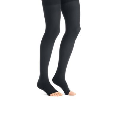 JOBST Maternity Opaque Compression Stockings, 20-30 mmHg, Thigh High, Open Toe, Anthracite, Small