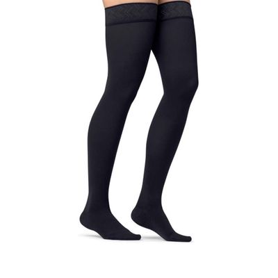 JOBST Maternity Opaque Compression Stockings, 20-30 mmHg, Thigh High, Closed Toe, Anthracite, Small