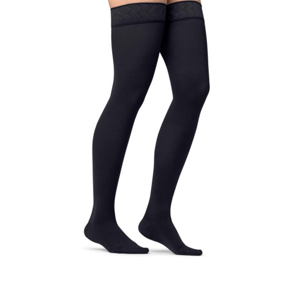JOBST Maternity Opaque Compression Stockings, 20-30 mmHg, Thigh High, Closed Toe, Anthracite, Small