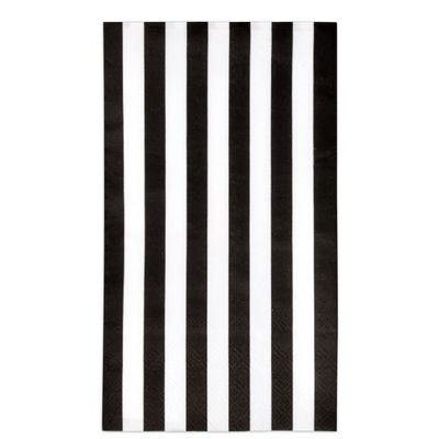 Gift Boutique 100 Black & White Stripe Guest Napkins 3 Ply Disposable Paper Pack Striped Dinner Hand Napkin for Bathroom Powder Room Wedding Holiday Bridal & Baby Shower Decorative Towels