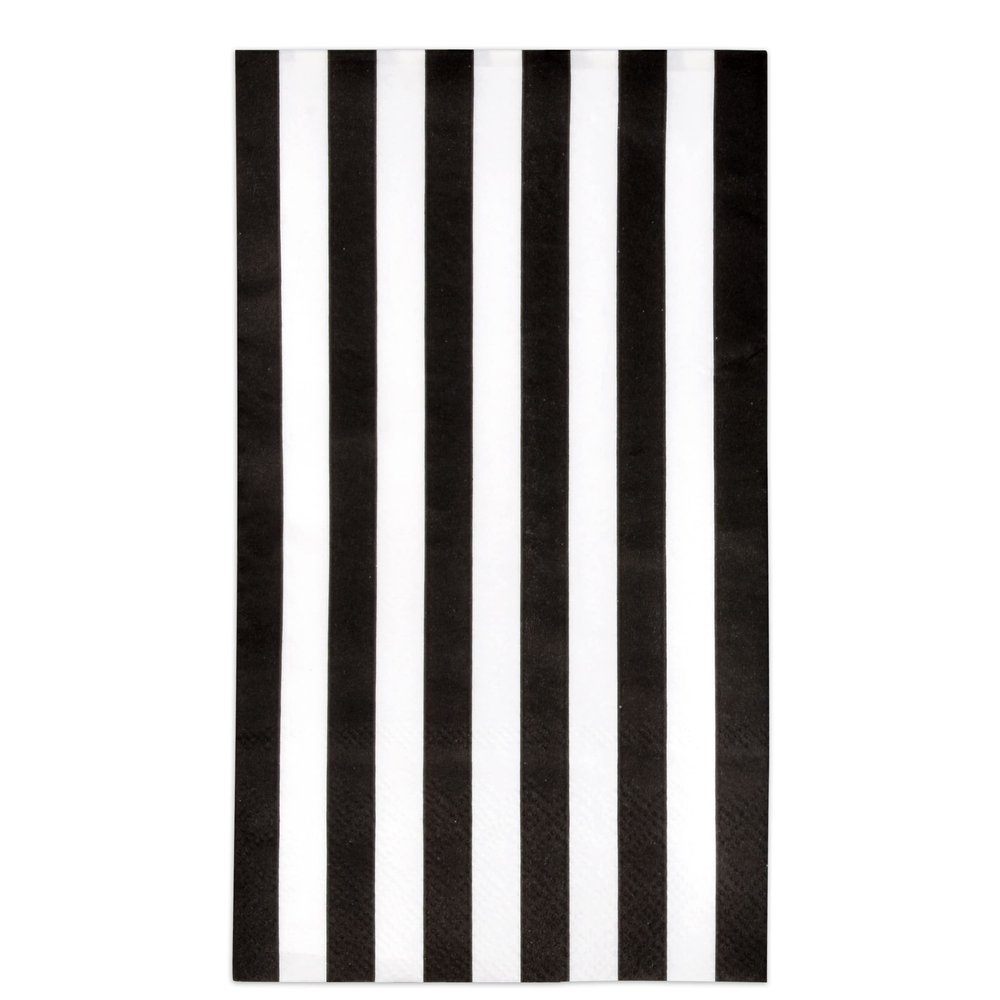 Gift Boutique 100 Black & White Stripe Guest Napkins 3 Ply Disposable Paper Pack Striped Dinner Hand Napkin for Bathroom Powder Room Wedding Holiday Bridal & Baby Shower Decorative Towels