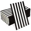 Gift Boutique 100 Black & White Stripe Guest Napkins 3 Ply Disposable Paper Pack Striped Dinner Hand Napkin for Bathroom Powder Room Wedding Holiday Bridal & Baby Shower Decorative Towels view 4