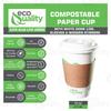 16 oz Compostable Paper Cups with White Dome Lids, Sleeves and Wooden Stirrers - Biodegradable Disposable White Paper Coffee Cups PLA Lined - Eco-friendly Hot and Cold Drinking Cups (250) view 2