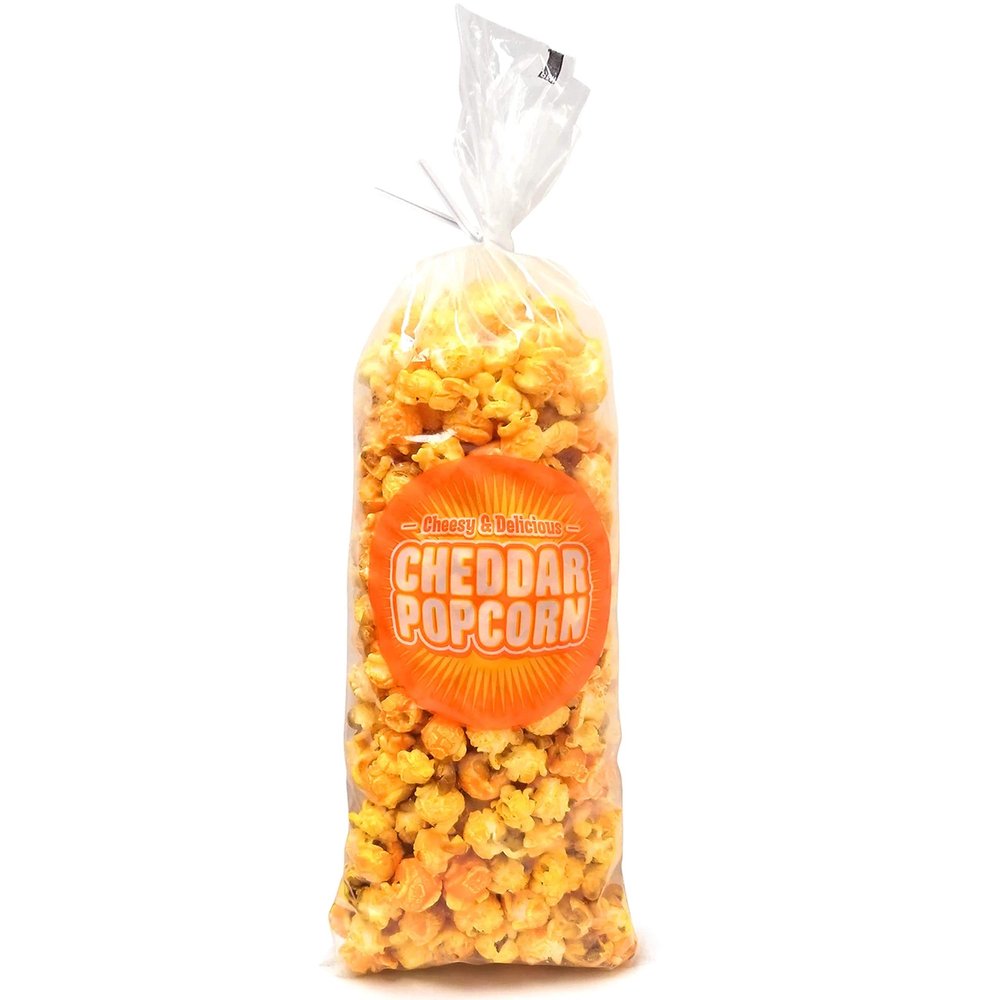 Popcorn Poly Bags (Case of 1,000) Cheddar Corn