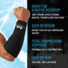 McDavid MD Flex Ice Therapy Arm/Elbow Comp Sleeve-Black-M view 2