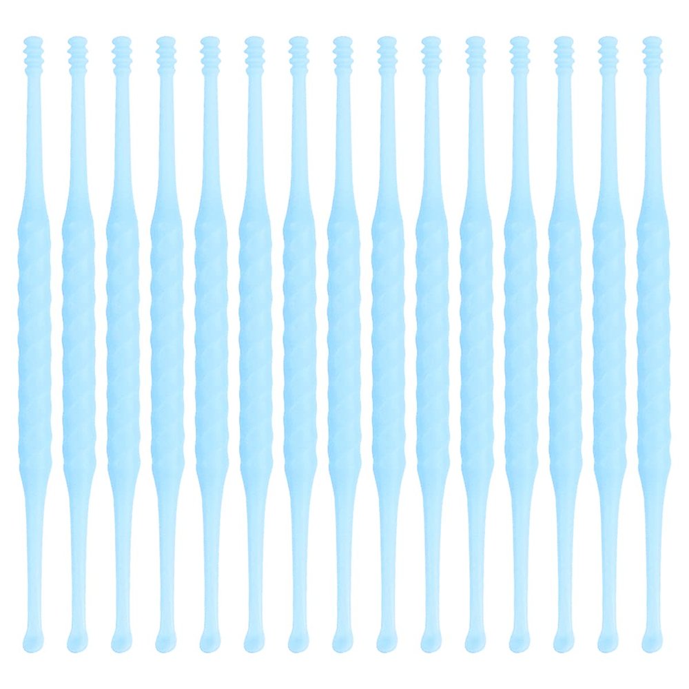 FERCAISH 15 Pcs Disposable Ear Pick, Plastic Ear Wax Cleaner Ear Clean Tool Curette Spoon Cleaner for Personal Care, Animal, Ear Wax Remover Tool(Blue)