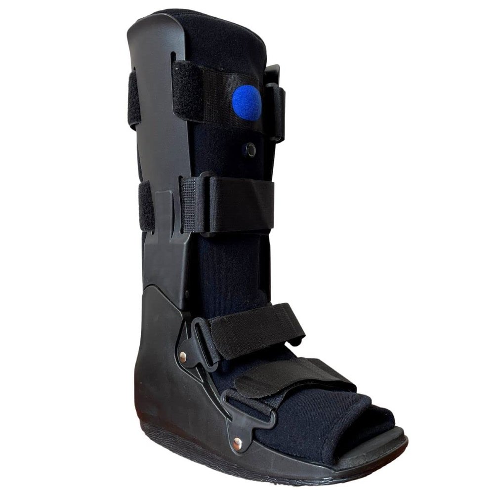 HYPERZ Air Walker Orthopedic Boot, Black Tall Ankle Immobilizer, Air Cam Fracture Boot, Foot Brace for Sprains, Fractures and Injuries