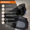 HYPERZ Air Walker Orthopedic Boot, Black Tall Ankle Immobilizer, Air Cam Fracture Boot, Foot Brace for Sprains, Fractures and Injuries view 2