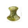 Beavorty 3Pcs Jade Massage Stones Mushroom Shape Essential Oil Hot Stones Crystal Massages Warmer for Home Spa Relaxing Healing Scraping Massaging Board view 2