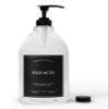 Calindiana Modern Farmhouse Bleach Liquid Laundry Detergent Dispenser for Laundry Room Decor and Organization, PET Plastic Landry Soap Containers with Water Resistant Label, Clear 64oz view 1