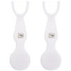 Healifty 2 Pcs Replaceable Floss Holder Floss Portable Rack Natural Abs Handle Practical Teeth Care Tool view 1