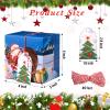 TaoBary 36 Pcs Christmas Cookie Boxes - 4 x 4 x 3 Inch Winter Snowflake Gift Boxes with Window for Xmas Holiday Bakery, Dessert, Treat, Food Packaging view 3