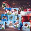 TaoBary 36 Pcs Christmas Cookie Boxes - 4 x 4 x 3 Inch Winter Snowflake Gift Boxes with Window for Xmas Holiday Bakery, Dessert, Treat, Food Packaging view 4