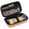Canboc Travel Carrying Case for Asthma Inhaler, Handheld Spacer for Adults and Kids, Masks, Hard Inhaler Case with Mesh Pocket fit Medicine and Other Essentials, Rose Gold (CASE ONLY) view 1