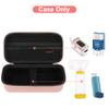 Canboc Travel Carrying Case for Asthma Inhaler, Handheld Spacer for Adults and Kids, Masks, Hard Inhaler Case with Mesh Pocket fit Medicine and Other Essentials, Rose Gold (CASE ONLY) view 2
