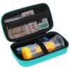Canboc Travel Carrying Case for Asthma Inhaler, Handheld Spacer for Adults and Kids, Masks, Hard Inhaler Case with Mesh Pocket fit Medicine and Other Essentials, Mint Green (CASE ONLY) view 1