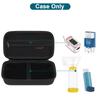 Canboc Travel Carrying Case for Asthma Inhaler, Handheld Spacer for Adults and Kids, Masks, Hard Inhaler Case with Mesh Pocket fit Medicine and Other Essentials, Black (CASE ONLY) view 2