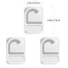 Cabilock Mop Holder 3pcs Multifunctional Mop Holder Punch- Broom Hooks Practical Mop Clips Broom Hanger view 2