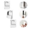 Cabilock Mop Holder 3pcs Multifunctional Mop Holder Punch- Broom Hooks Practical Mop Clips Broom Hanger view 3
