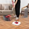 [3 Pack] Mop Replace Heads, Mop Refill Heads Replacements Compatible with O Cedar Spin Mop 1-Tank System- Easy to Replace, Microfiber, Machine Washable view 2