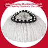 [3 Pack] Mop Replace Heads, Mop Refill Heads Replacements Compatible with O Cedar Spin Mop 1-Tank System- Easy to Replace, Microfiber, Machine Washable view 4