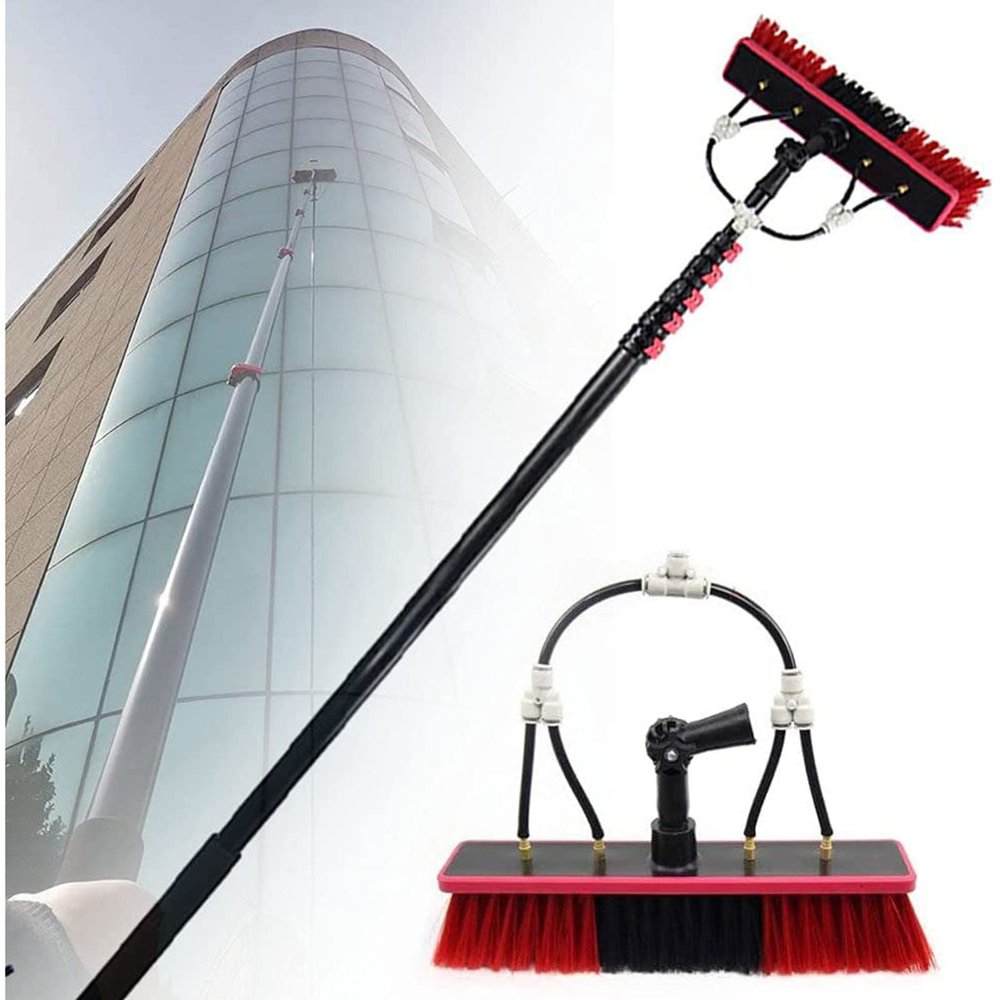 XIAOYE Photovoltaic Panel Cleaning/Window Clean,3.6M 5.4M 6M 7.2M 9M 11M Water Fed Telescopic Brush, Outdoor Washing Equipment Tool Solution,20FT/6M