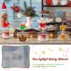 Juexica 200 Pcs Candy Apple Boxes Clear with Hole 4 x 4 x 4 Inch Gift Box Transparent Caramel Apple Boxes Plastic Wrapping Containers for Cookies Chocolate Wedding Thanksgiving Autumn Party Favor view 4