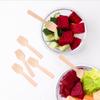 Mini Bamboo Utensils - 200PK Mini Bamboo Spoons 3.54" Rectangular Disposable Small/Tiny Spoon for Jelly/Pudding/Yogurt/Desert/Cake/Tasting Natural 100% Compostable Biodegradable Renewable view 2