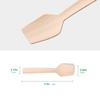 Mini Bamboo Utensils - 200PK Mini Bamboo Spoons 3.54" Rectangular Disposable Small/Tiny Spoon for Jelly/Pudding/Yogurt/Desert/Cake/Tasting Natural 100% Compostable Biodegradable Renewable view 3