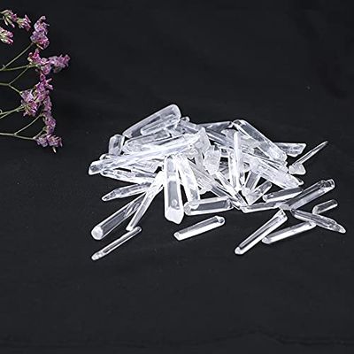 100% Natural Rock Crystal Quartz Raw Crystals Crystal Wand Quartz Stone Crystal Point Rock Mineral Specimen Stone,Rock Crystal Quartz,100g