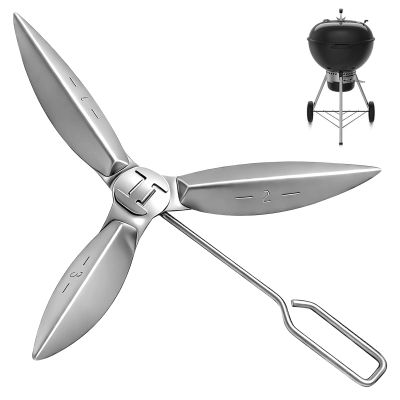 18-1/2-Inch Grills One-Touch Cleaning System Kit, for Weber 7443 90719 Charcoal Grill/Kettle Grills Replacement Parts 7444, Easy to Install and Durable.