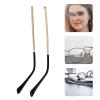 Eyeglass Arm Replacement - Metal Glasses Replacement Arms with Temple Anti-Slip Silicone Tips, Replacement Temple Arms for Universal Eyeglasses Sunglasses Golden view 4