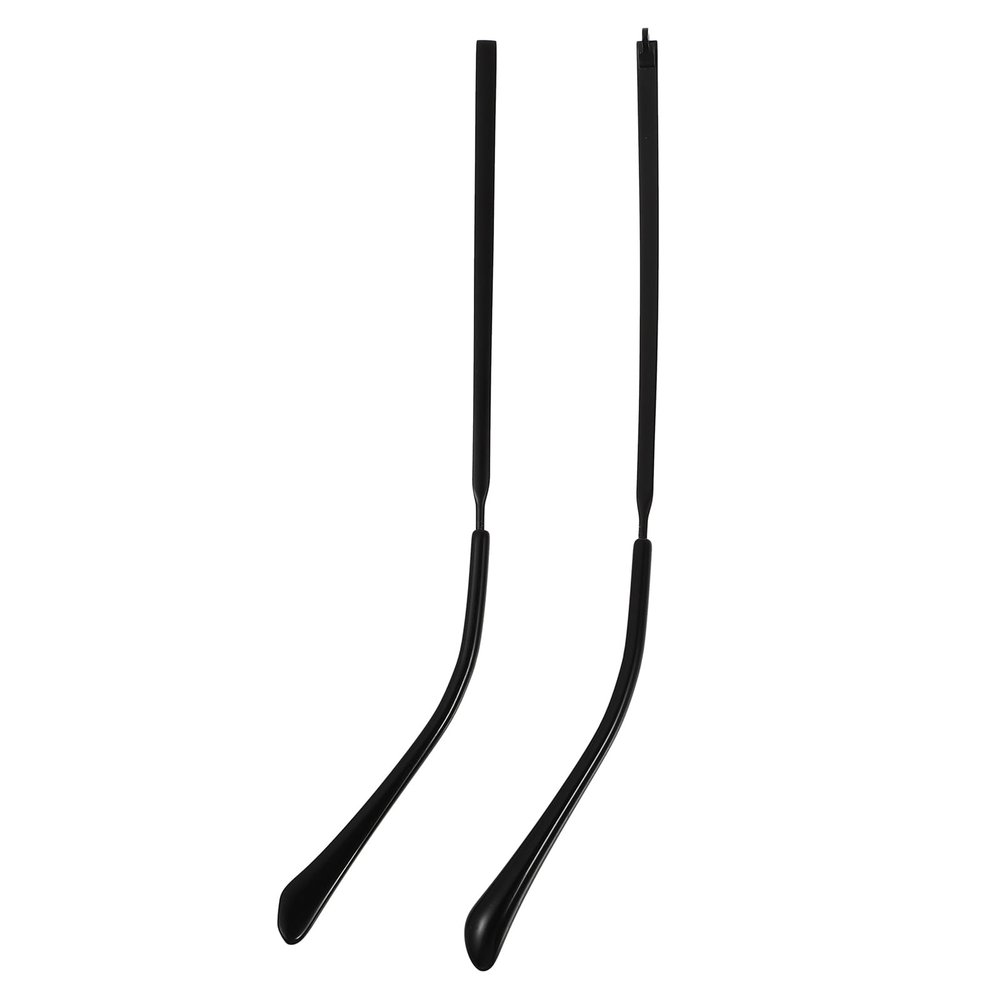 Eyeglass Arm Replacement, Metal Glasses Replacement Arms with Temple Anti-Slip Silicone Tips, Replacement Temple Arms for Universal Eyeglasses Sunglasses Black