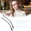 Eyeglass Arm Replacement, Metal Glasses Replacement Arms with Temple Anti-Slip Silicone Tips, Replacement Temple Arms for Universal Eyeglasses Sunglasses Black view 3