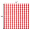 Gift Boutique 100 Red & White Gingham Luncheon Napkins Disposable Paper Checkered Plaid Lunch Napkin for Summer Picnic Barbecue Camping Wedding Baby & Bridal Shower Party Dinner Table Decorations view 2
