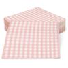 Gift Boutique 100 Pink and White Gingham Luncheon Napkins Disposable Paper Checkered Plaid Lunch Napkin for Summer Picnic Camping Baby Shower Party view 2