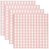 Gift Boutique 100 Pink and White Gingham Luncheon Napkins Disposable Paper Checkered Plaid Lunch Napkin for Summer Picnic Camping Baby Shower Party view 4