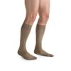 JOBST forMen Casual Compression Socks, 30-40 mmHg, Knee High, Closed Toe, Khaki, Large Full Calf view 1