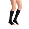JOBST Opaque Compression Stockings, 20-30 mmHg, Knee High, Open Toe, Classic Black, Small view 1
