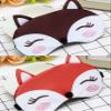 2 Pack Fox Sleep Mask Eye Blindfold Cover Cute Fun Kids Women Men, Red and Dark Purple, 7.3 x 4.5 Inch, 0.9 ounces, 1.0 Count view 1