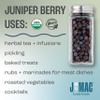 J MAC BOTANICALS, Organic Whole Juniper Berries, Certified USDA Organic, juniper for herbal infusions, seasoning beef, pork, turkey brine, soups, cocktail bombs view 4