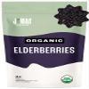 J Mac Botanicals Certified USDA - 100% Organic Dried Elderberries - 1lb Bulk - Non-Irradiated, Non-GMO, Whole Black Elderberry Immune Support - Raw Vegan Sambucus 1 Pound view 1