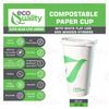 20 oz Compostable Paper Cups with White Flat Lids and Wooden Stirrers - Biodegradable Disposable White Paper Coffee Cups PLA Lined - Eco-friendly Hot and Cold Drinking Cups (400) view 2