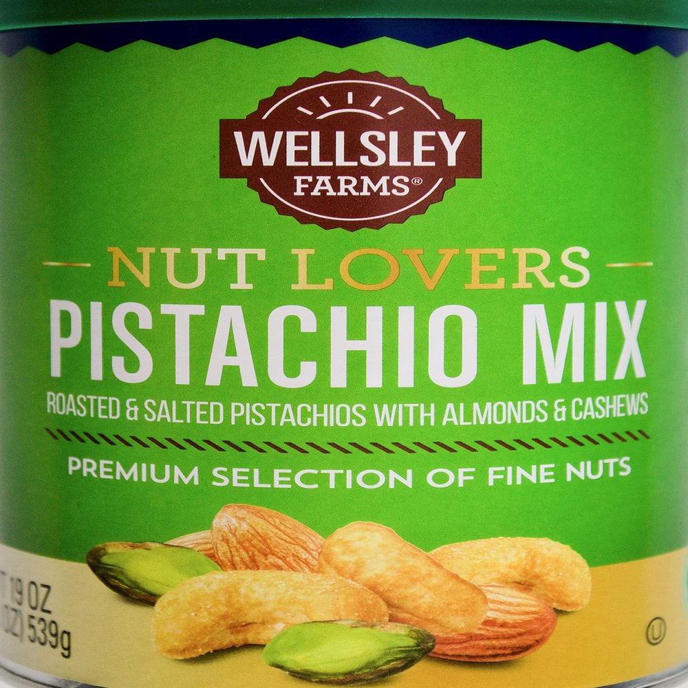 Wellsley Farms Nut Lovers Pistachio Mix with Almonds Cashews, 19 Ounce