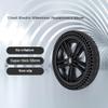 12inch Electric Wheelchair Rear Wheels Accessories, Wheelchair Cellular Replacement Wheels, PU Explosion-Proof Solid Tire, Suitable for Various Road Surfaces, Key Width: 6mm view 3