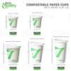 EcoQuality 20 oz Compostable Paper Cups with White Flat Lids - Biodegradable Disposable White Paper Coffee Cups PLA Lined - Eco-friendly Hot and Cold Drinking Cups (25) view 4
