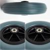 200x50, Electric Wheelchair Replacement Wheels Casters, 8inch Wheelchair Front Wheels Accessories, Wear-Resistant Solid Tire, Suitable for Most Electric Wheelchairs, Bearing: 8mm, 1Pair view 3